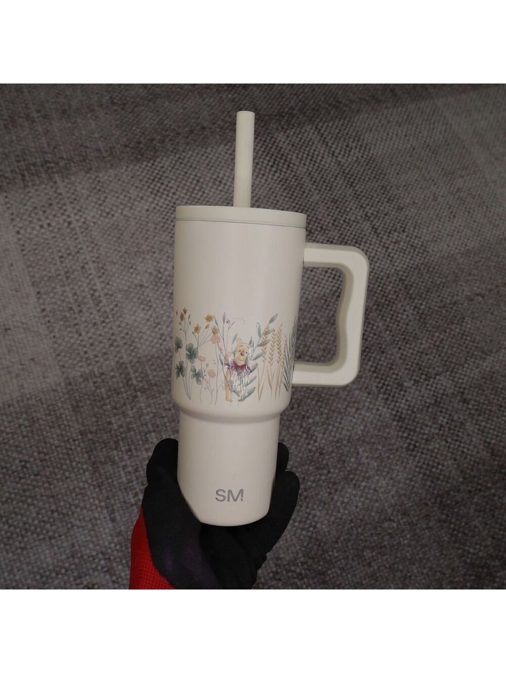 Simple Modern 24oz Trek Tumbler Cup Disney Winnie the Pooh Cream‎ Wildflowers